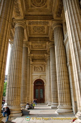 Double colonnade of St Sulpice facade